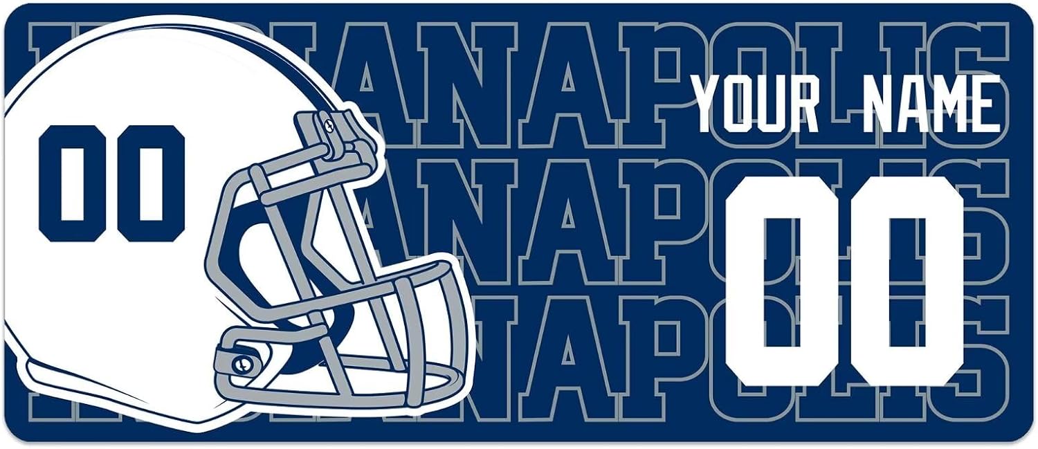ANTKING Indianapolis Mouse Pad for Men Women Youth Gifts Custom Name and Number Desk Pad