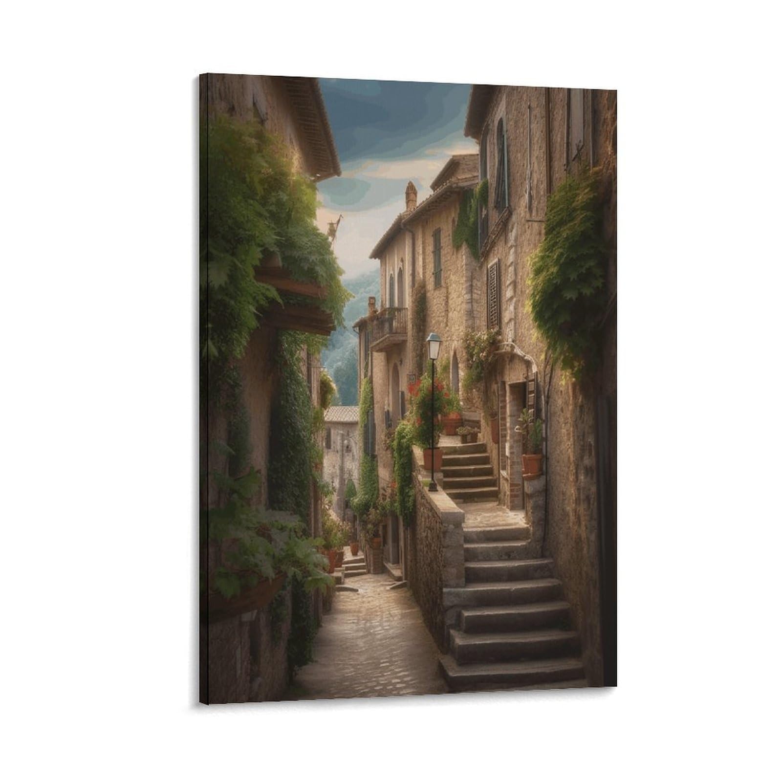 VstaDank Italy Tuscan Canvas Wall Art on Canvas Prints Artwork Exquisite Decor Artwork Hang Wall Picture Hangable Decor Painting Picture Printed Poster Art for Home Decor 24x36inch(60x90cm)