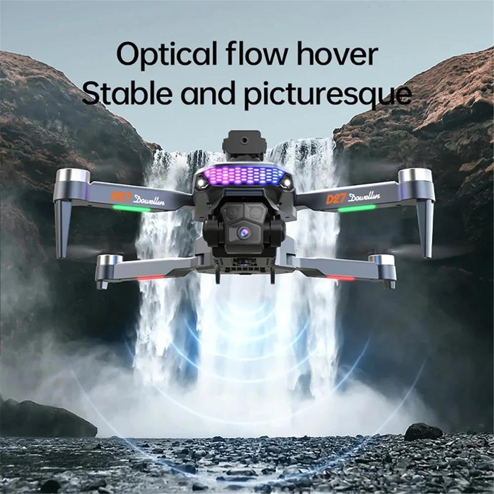 Triple Battery,Drone d27 PRO Max GPS 8k Telecamera HD Professionale 5g WiFi FPV 360° evitamento Ostacoli brushless Grande Schermo rc Quadcopter