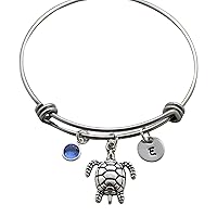 Algopix Similar Product 8 - Personalized Sea Turtle Bracelet  Sea