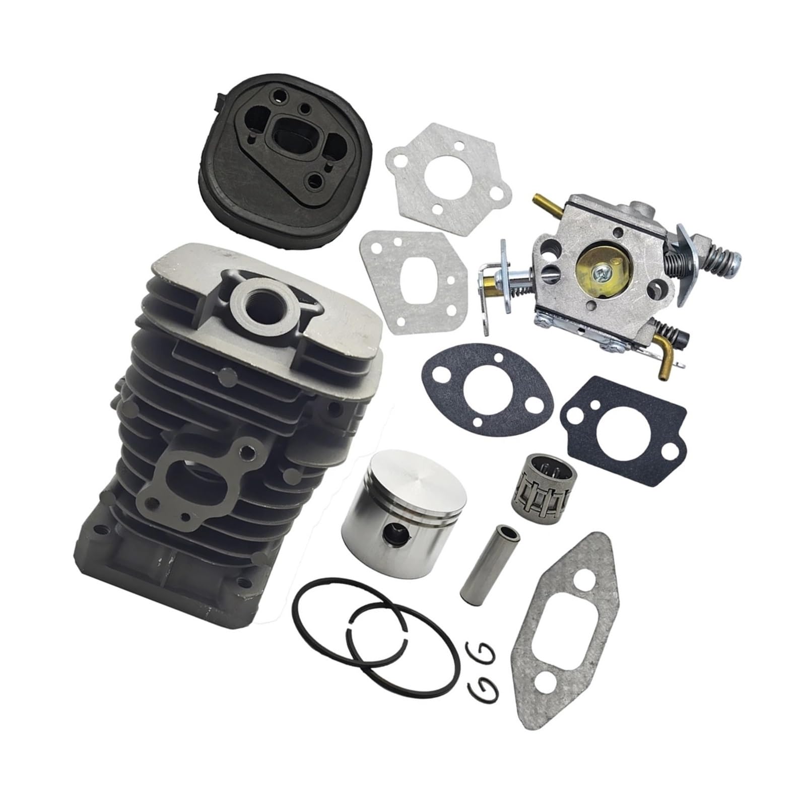 Pièce de rechange cylindre piston et joint de carburateur pour tronçonneuse 41mm