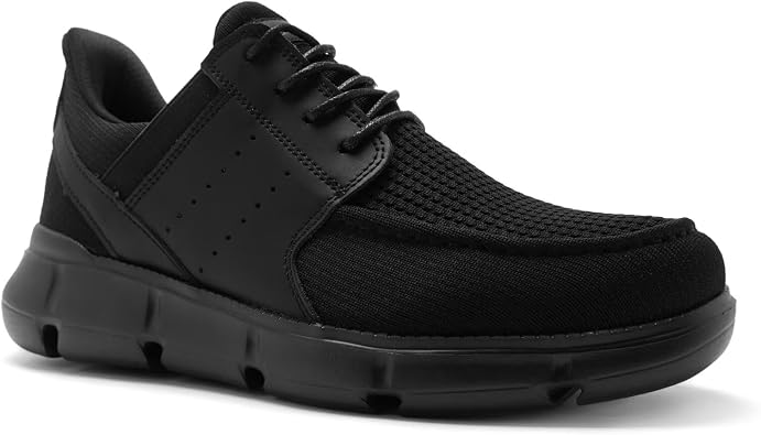 Mens Orthopedic Slip On Loafers, Casual Dress Shoes for Business Work - Arch Support for Plantar Fasciitis, Comfortable Walking Shoes for Flat Feet, Foot & Heel Pain Relief, Ideal for Standing All Day