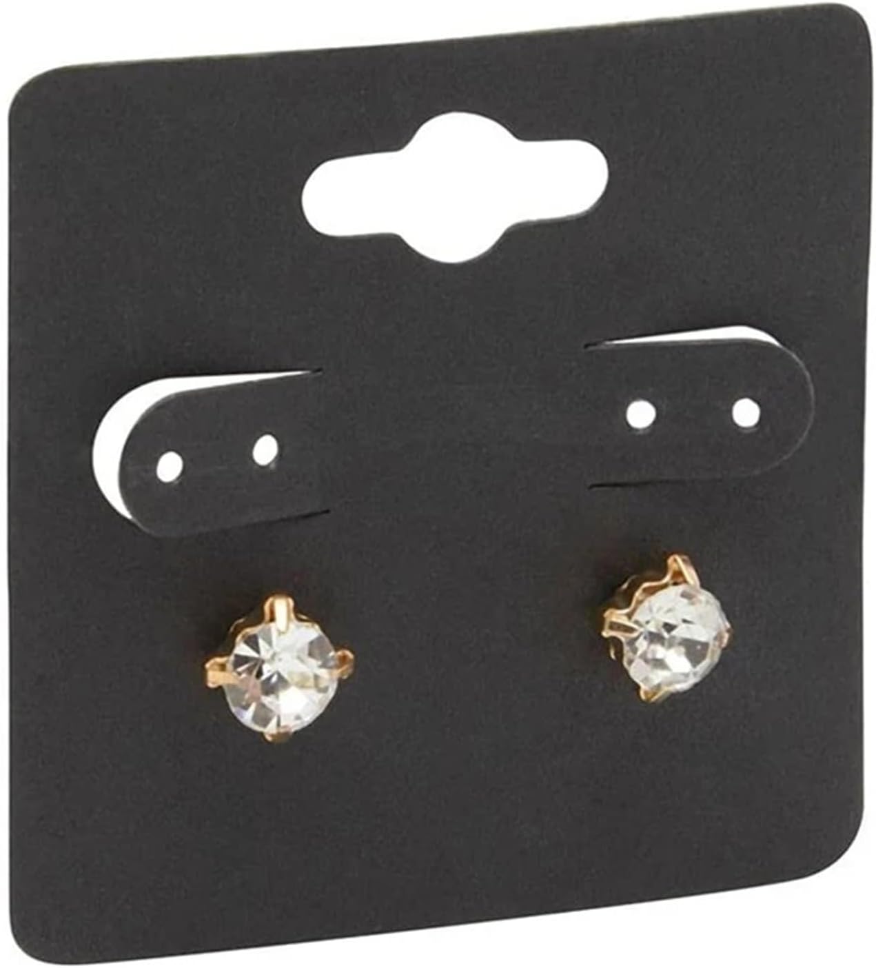 Earring Display Cards 500pcs Kraft Earring Display Holder Cards for Jewelry Selling Organizer Small Business Supplies(White)