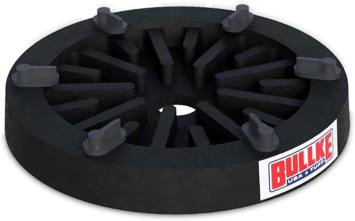 USA Made Heavy-Duty Rv Pad | Four-Point RV Leveling System Featuring Snap in 9” Round Jack Feet| Stabilizer Pads for LCI 4-Point Auto Leveling System | Anti-Slip Jack Supports for Motorhomes (1)