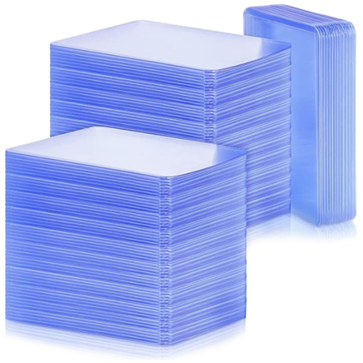 Fundas Protectoras Transparentes 100 Unidades Diseño Deportivo para Tarjetas Coleccionables Estándar para Cartas de Béisbol y Fútbol