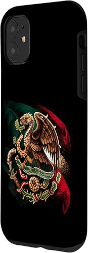 Miniatura 2 de Funda mexicana para iPhone 11 Mexico Independence Eagle Snake Design Cartoon