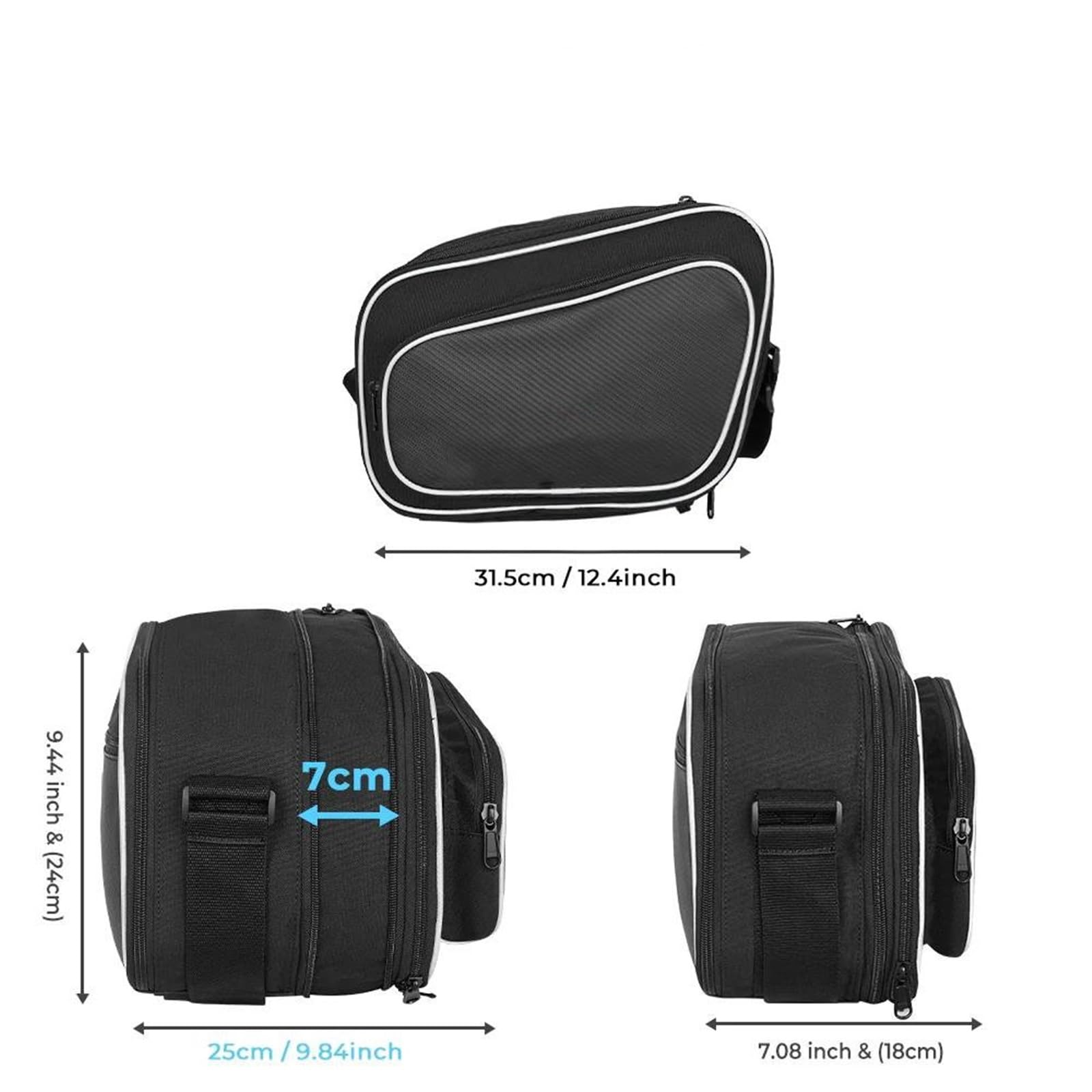 Borse Interne Per Borse Laterali Moto BMW R1200/1250 R/RS - Nylon Impermeabile, Per Attrezzi E Accessori, Lato Destro (freno)