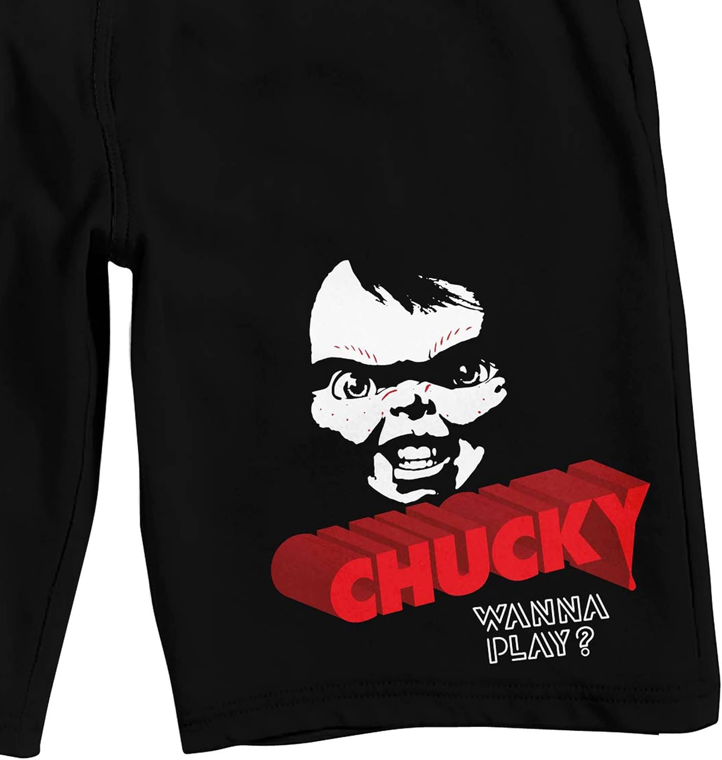 Bioworld Chucky Wanna Play Men's Black Sleep Pajama Shorts