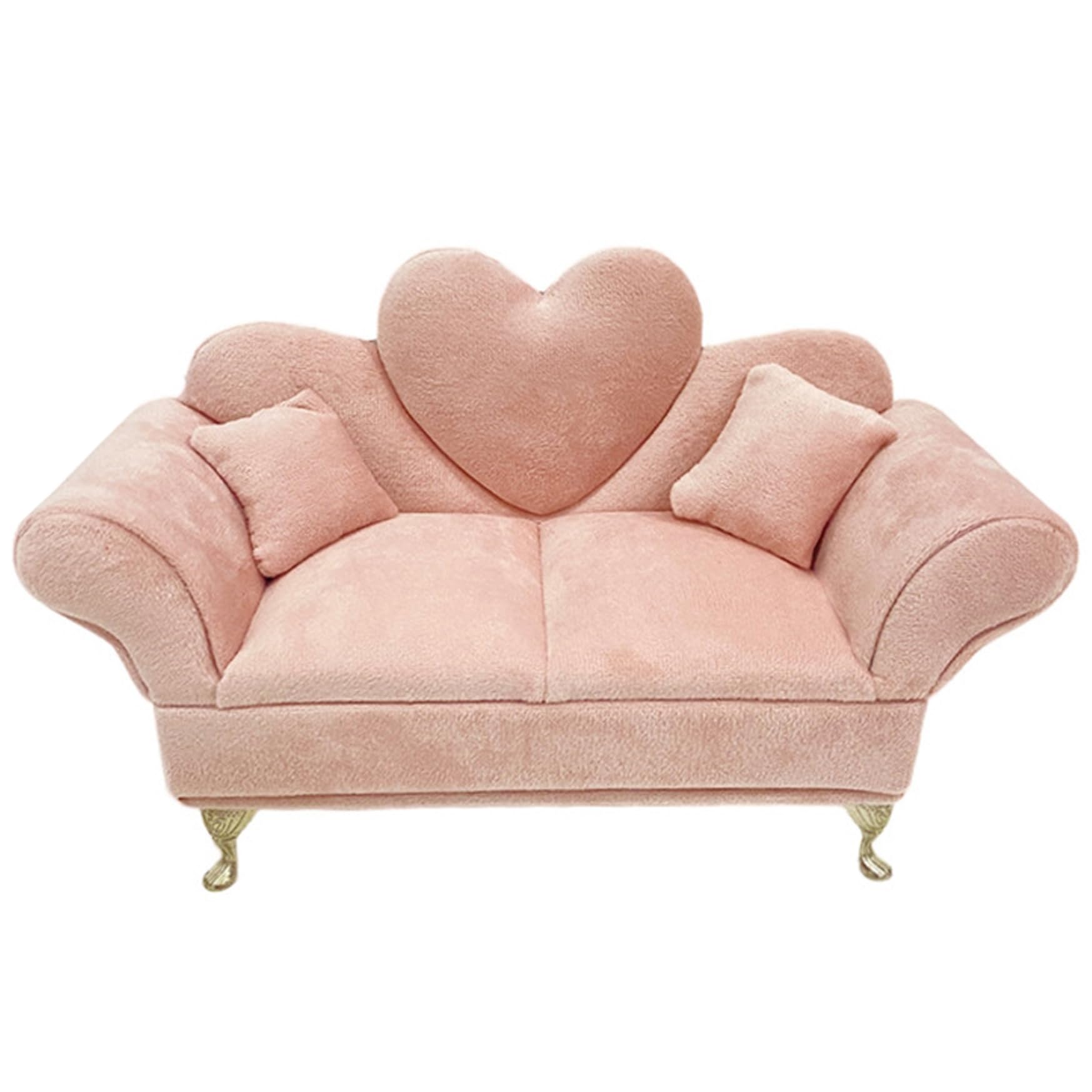 Dollhouse Furniture Cute Doll Couch Jewelry Box Soft Velvet Jewelry Box, 1/6 Scale Miniature Dollhouse Accessories Dollhouse Furniture, Dollhouse Couch, Doll Couch