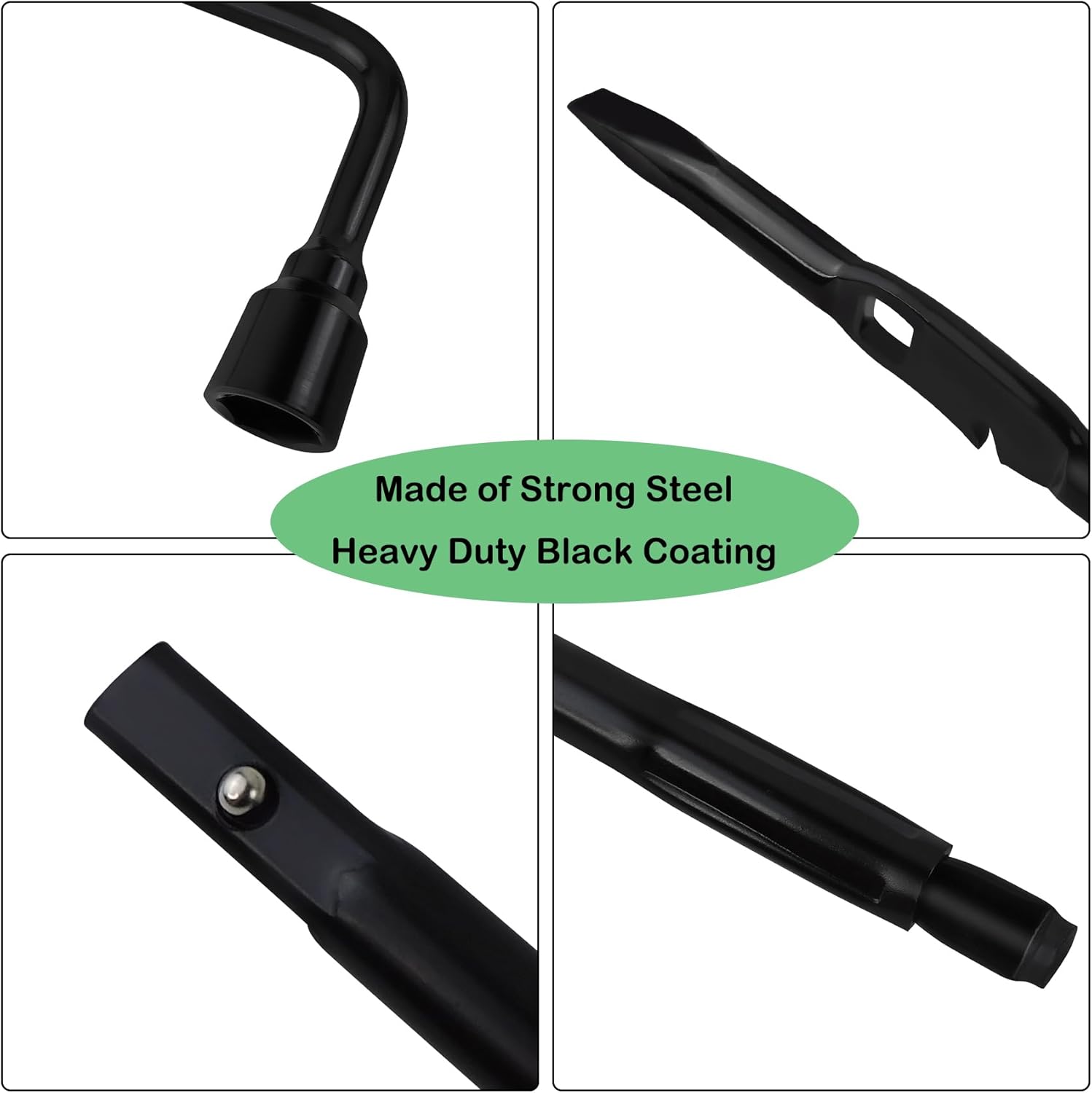 Truck Spare Tire Repair Tool Kit Fit for Chevrolet GMC Silverado Sierra 1500 2500 3500 (2000-2014), Heavy Duty Car Jack Kit Scissor Jack for Car 2 Ton (4,400 lbs), Portable Tire Jack Tool Changing Kit