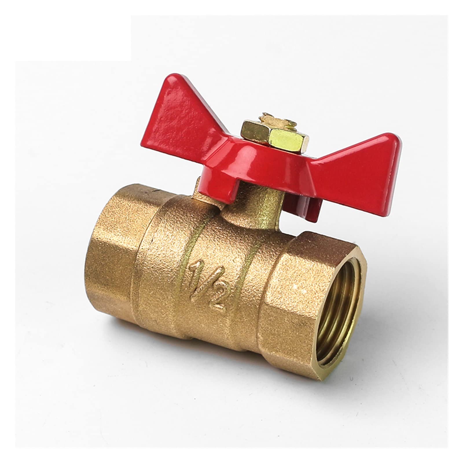 Valvola A Sfera In Ottone 1/2" E 3/4" AG/AG – Intercettazione Per Impianti Idraulici, Resistente E Affidabile