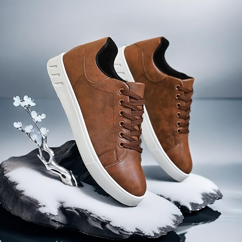 Men's Fashion Sneakers - Casual Sports Style, Solid Color, All-Season, Cloth Insole, Round Toe, Durable & Non-Slip for Daily Wear, Daily Wear Shoes | Versatile Sneakers |3