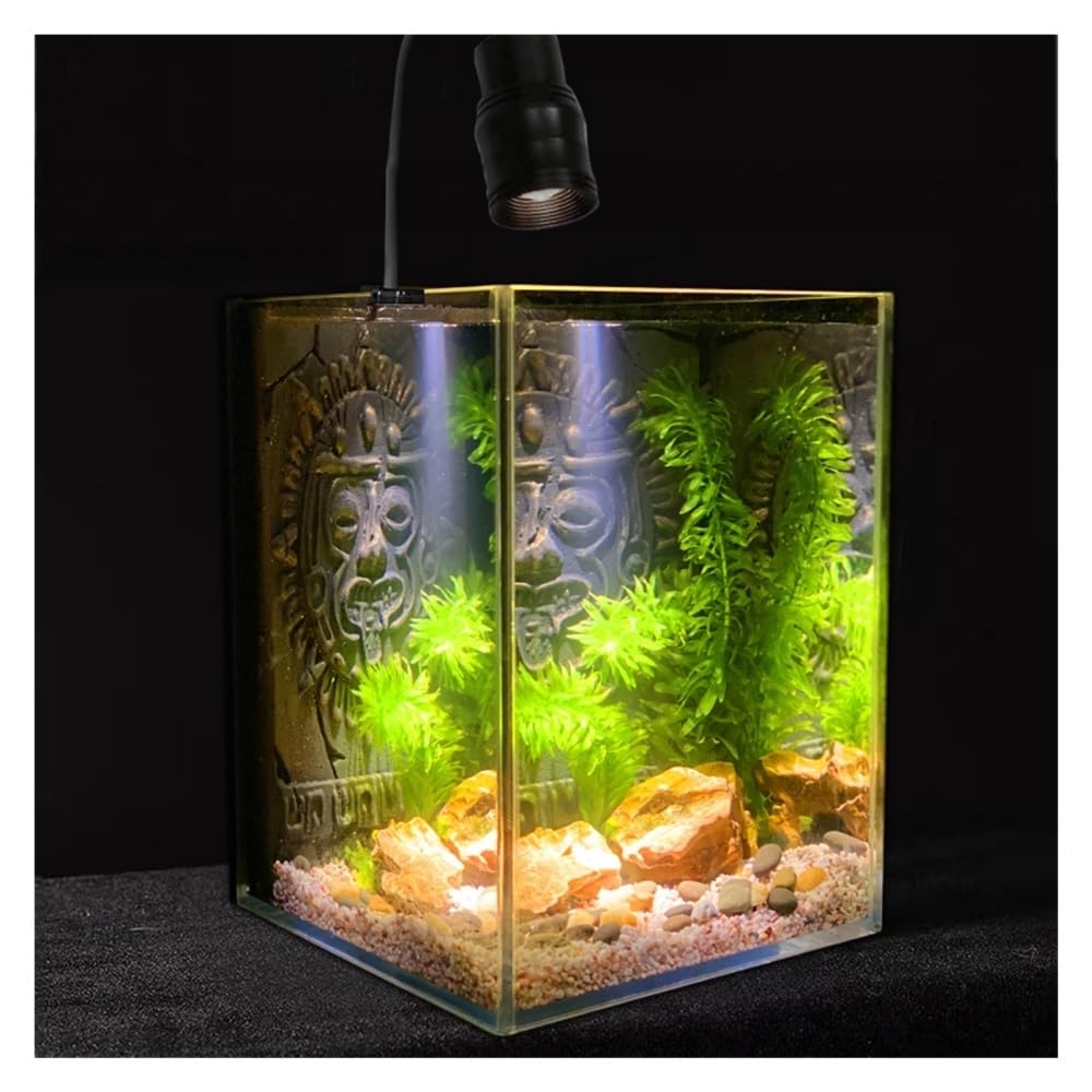 Aquarium Ultraweißes Glas-Aquarium for den Schreibtisch im Wohnzimmer oder Büro – Kampffischbecken