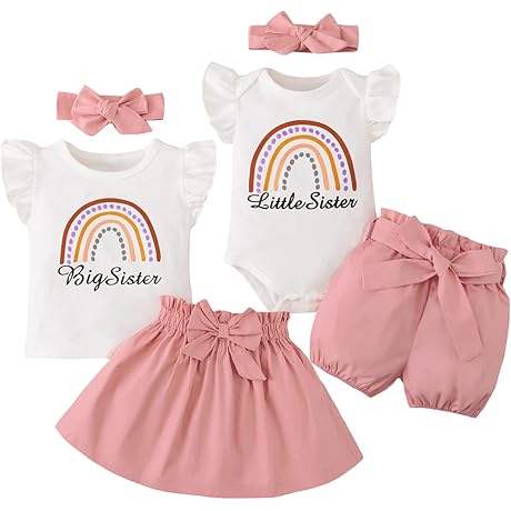 Big Sis Little Sis Matching Outfits Matching Sister Outfits Matching Outfits for Girls