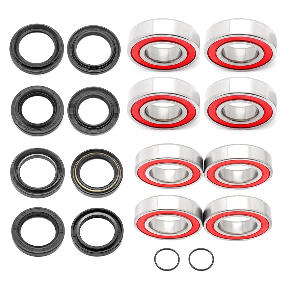 Rodamientos y sellos de rueda delanteros y traseros para Yama-ha Rhino 450 Rhino 660 Rhino 700 2005-2013 931064280000 931063880000 931063804700