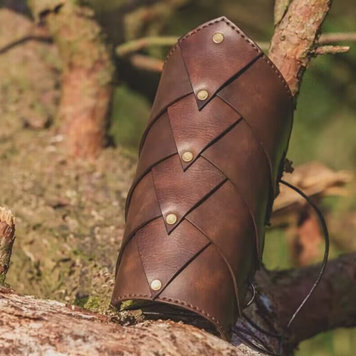 2 Stuks Middeleeuwse Samurai Lederen Armor Bracer Boogschieten Arm Guard Ridder Handschoen Polsband Steampunk Lange Handschoenen Vambraces