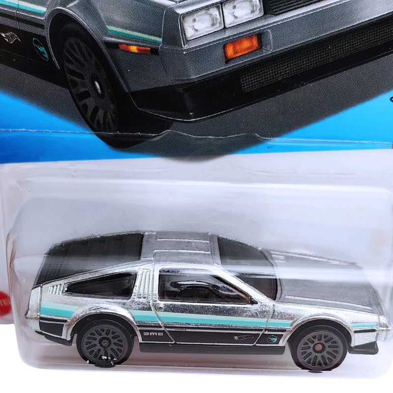 Image of Hot Wheels DMC Delorean HW Rolling Metal for Ages 3 and Up (Grey)