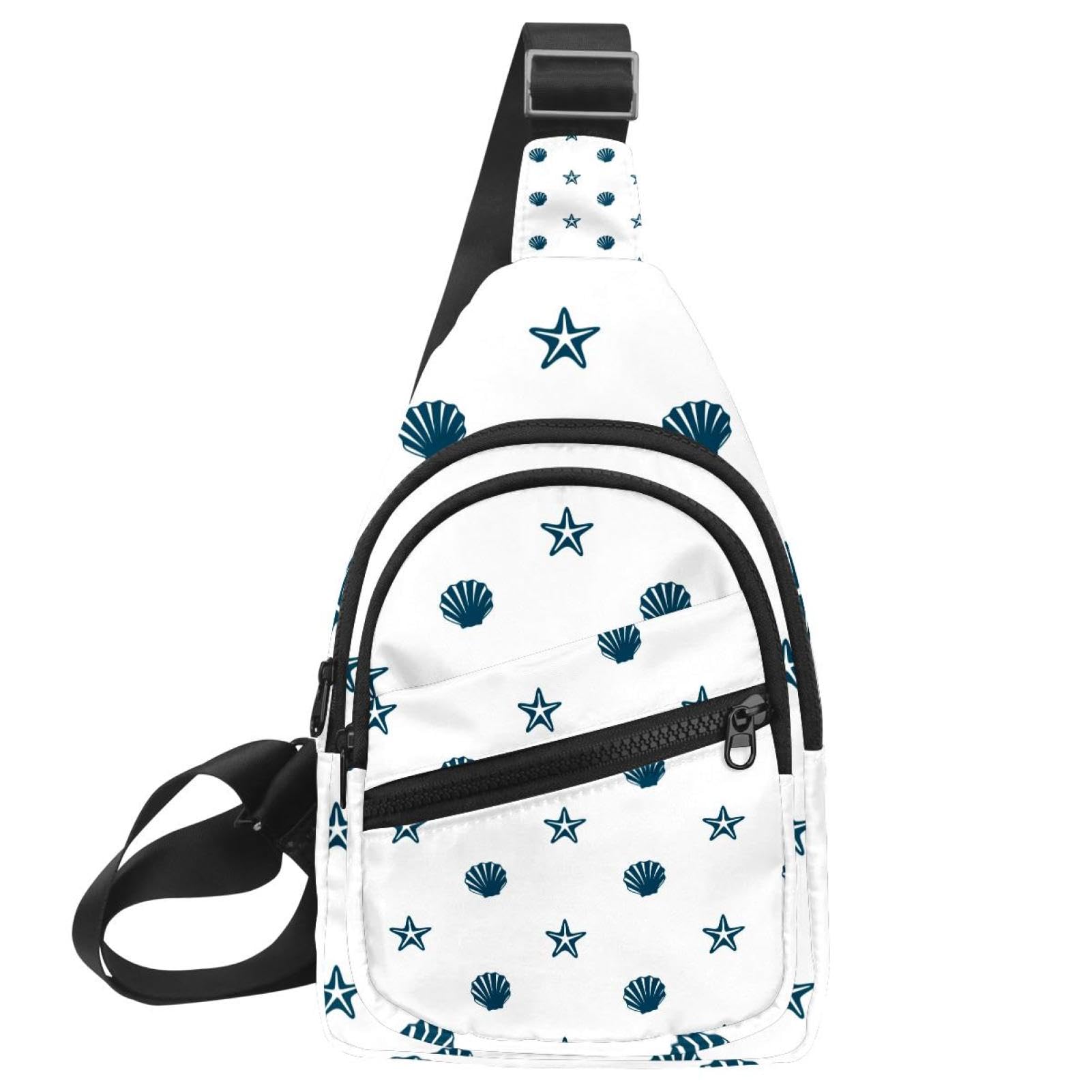 Sac à bandoulière motif coquillage pour vos balades d'été à la plage - 7
