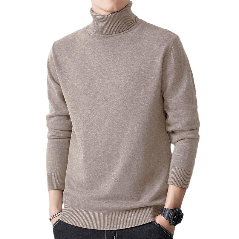 Sweater Men's Half Turtleneck Warm Bottoming Loose Turtleneck top Sweater2