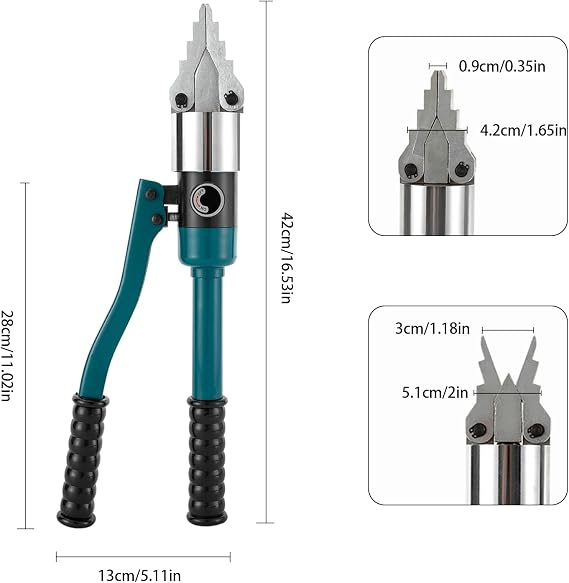 Hydraulic Crimping Tool, YQ-30 Hydraulic 8T Splitter Expander Stretch Plier Separator Manual Tool for Pipeline Repair, Construction(Blue)