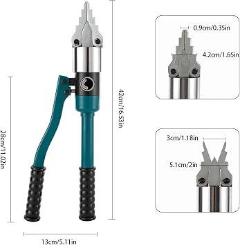 Hydraulic Crimping Tool, YQ-30 Hydraulic 8T Splitter Expander Stretch Plier Separator Manual Tool for Pipeline Repair, Construction(Blue)
