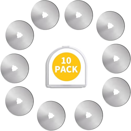 Miniatura 21 de WhisperDream Cuchillas de corte rotativas de 1.77 pulgadas – Paquete de 10 cuchillas de repuesto – Cuchillas más afiladas tienen un mejor efecto