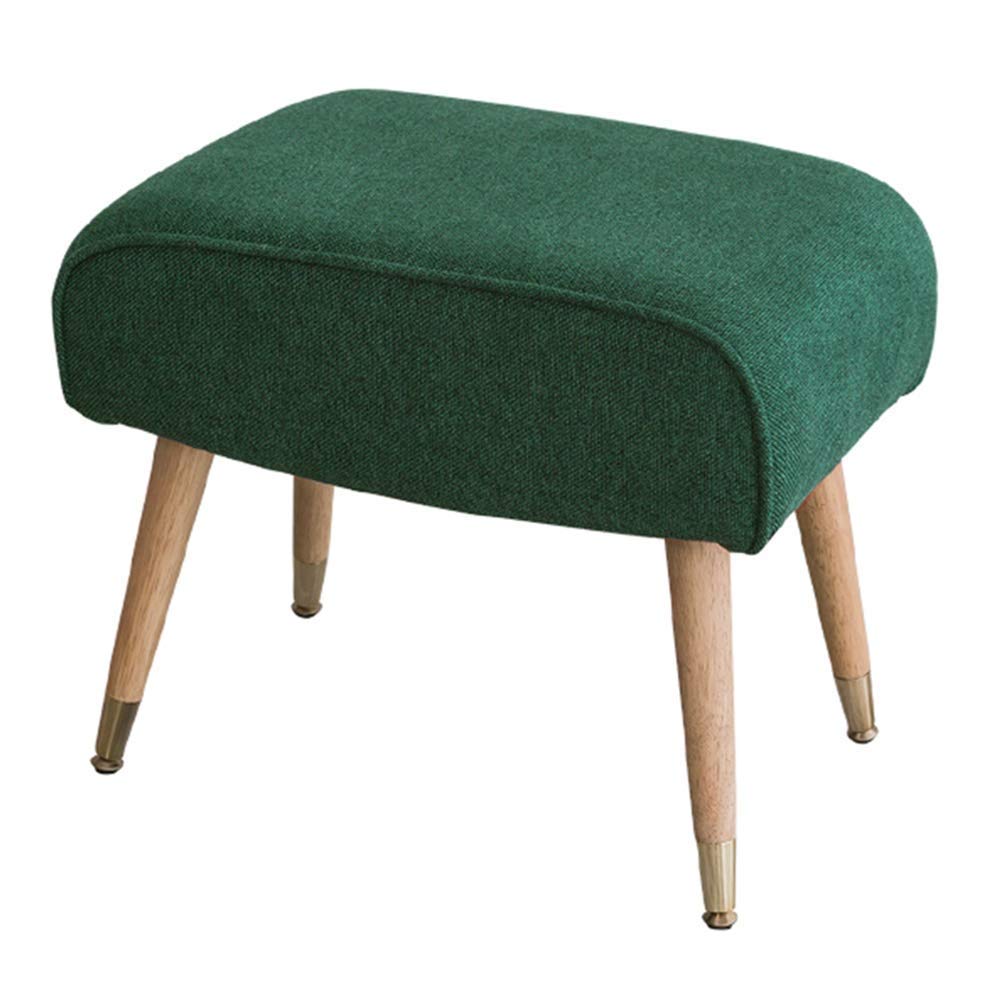 Repose-Pieds Ottoman en Tissu Vert pour Éviter le Mal de Dos Entrée