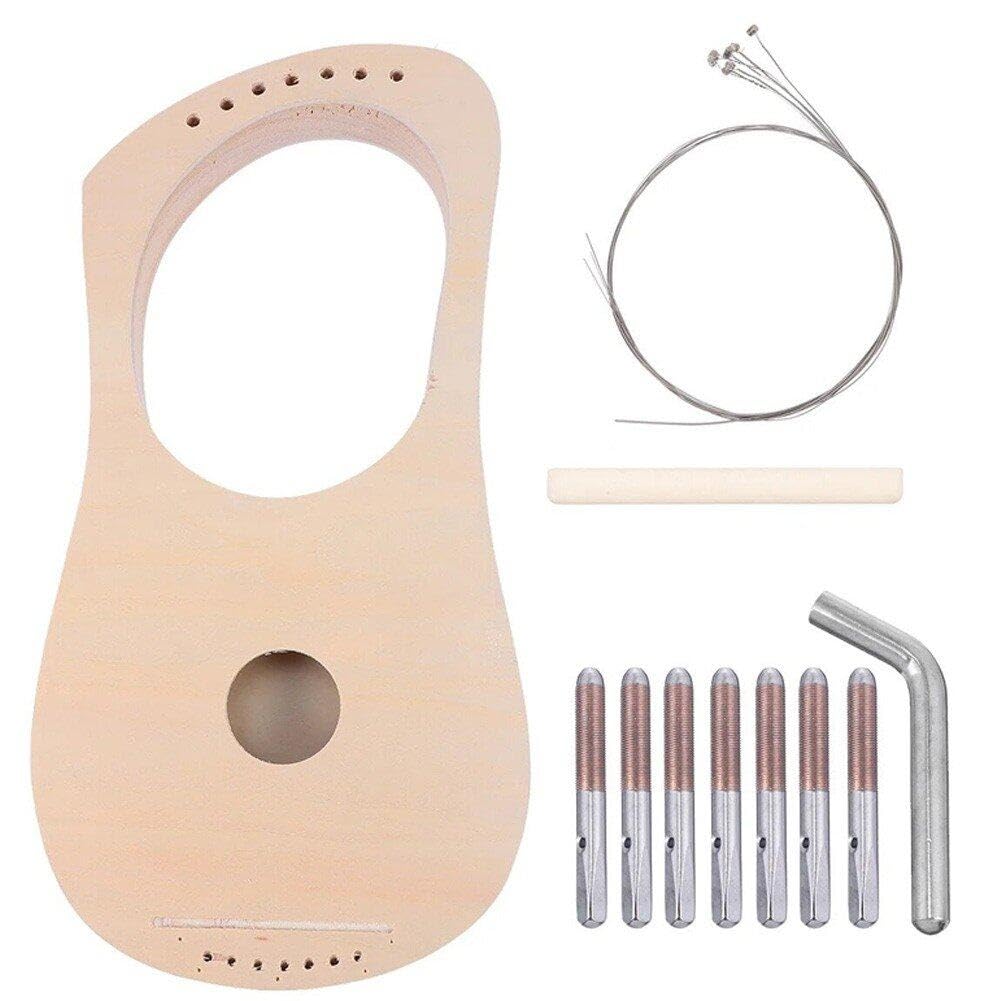 Lyre harp lira fagote en kit 7 cordes pour débuter la musique