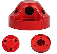 Vista 4 de Hoolcar Cubierta base de radio de aluminio rojo para Jeep Wrangler JL JLU JK JKU JT 2007-2021