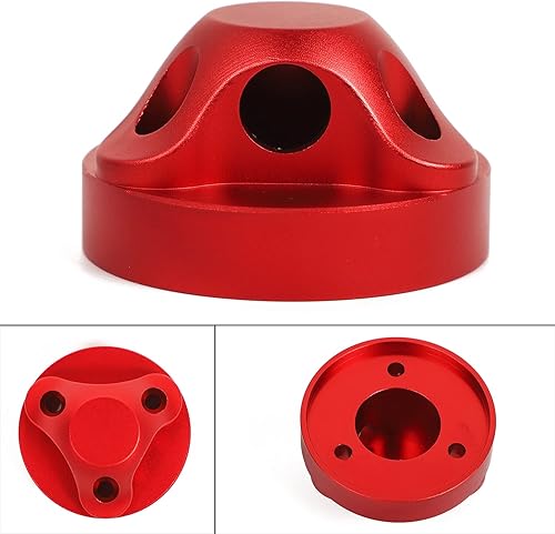 Miniatura 4 de Hoolcar Cubierta base de radio de aluminio rojo para Jeep Wrangler JL JLU JK JKU JT 2007-2021