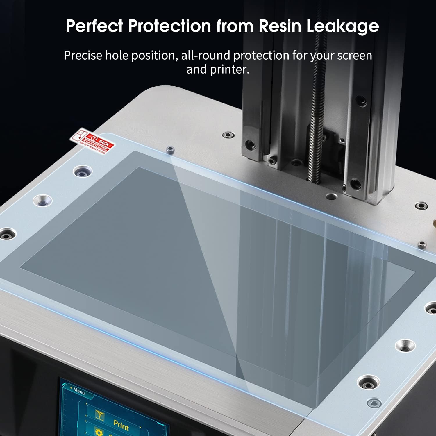 Sovol Junta Adhesiva Antiderrames Para Impresora 3D De Resina UV: Protección Para Pantalla LCD (Compatible Con Mars, Photon Y Más De 5.5"/6")