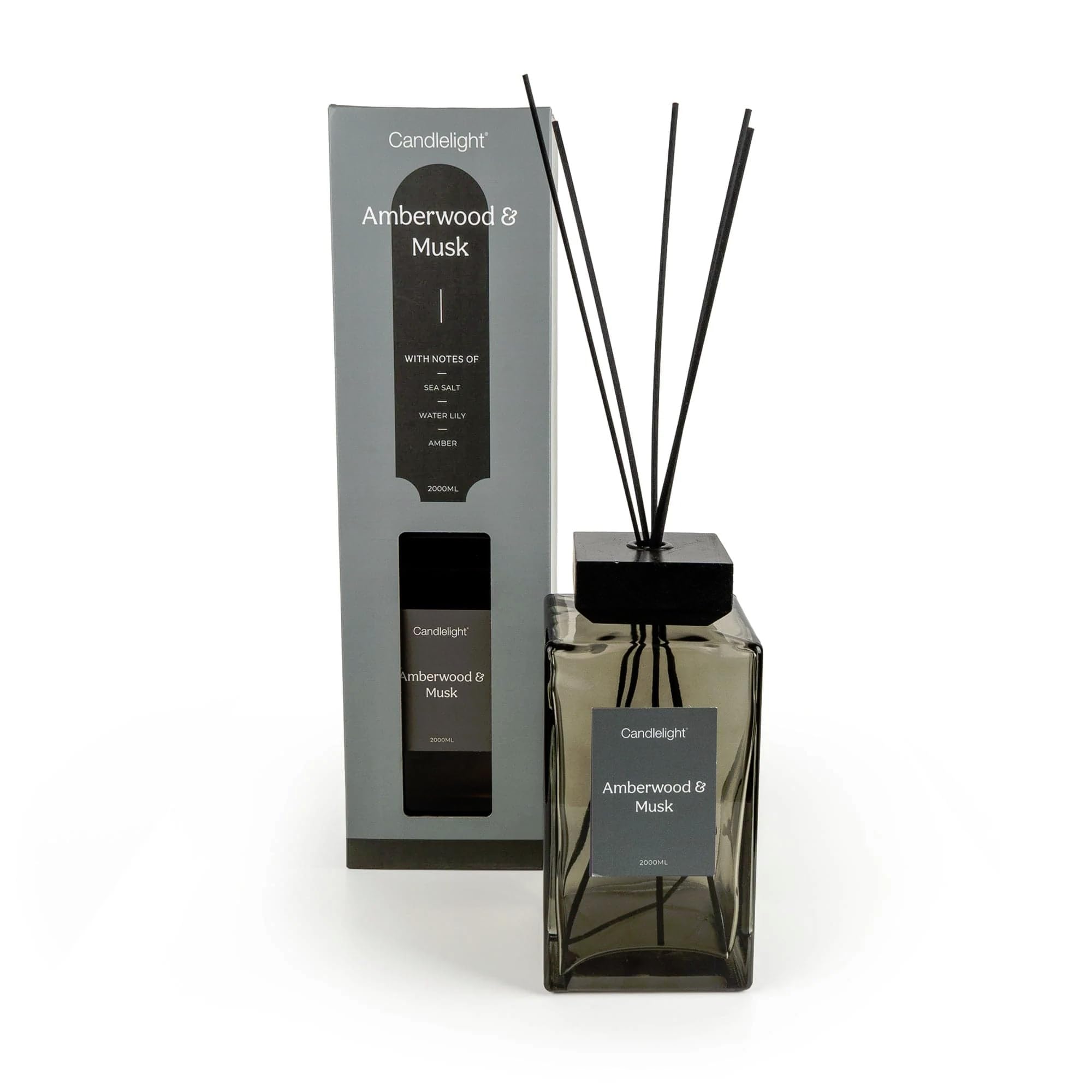 Candlelight Xl Square Reed Diffuser 2000Ml Amberwood & Musk from B&Q