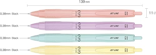 Miniatura 4 de JVPEN - Bolígrafos de oficina, escritura suave consistente, 3 en 1, multicolor, estudio, lugar de trabajo, retráctiles, bolígrafos de palo,