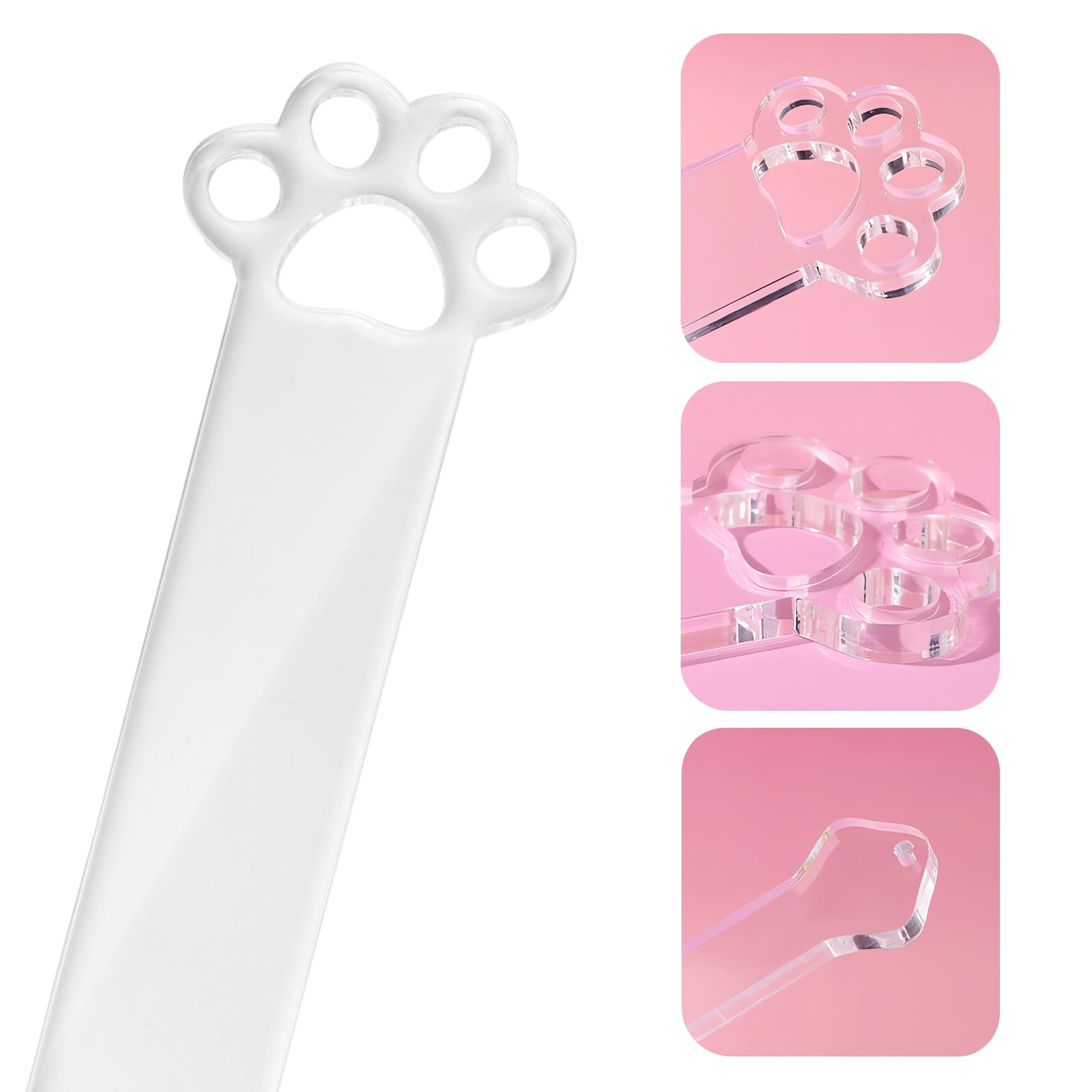 Spanking Paddle BDSM Bondage Flexible Slapper Transparent Cat's Paw Shape Sex Toys for Women Men and Couples