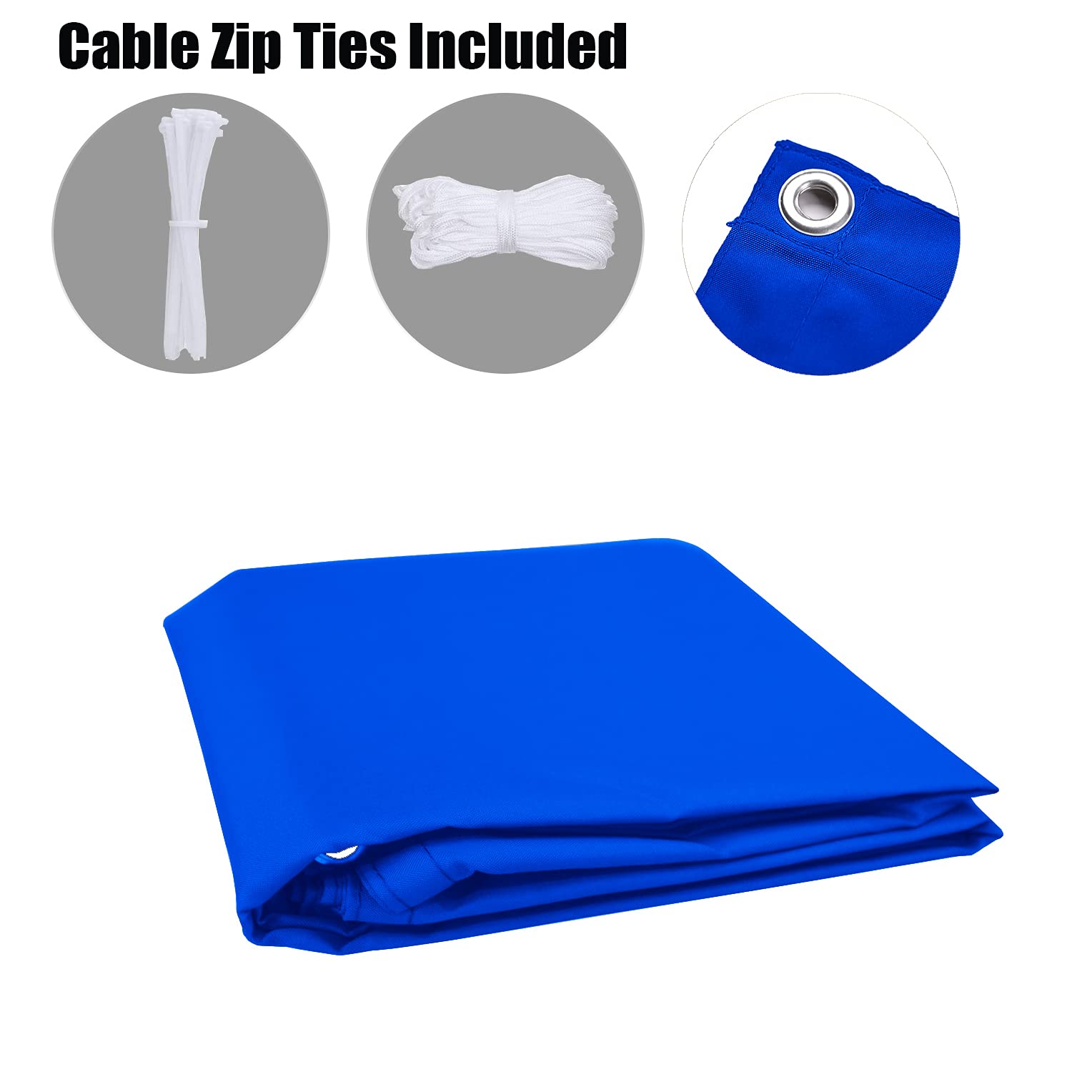 Fascette stringicavo in nylon per patio, recinzione, cortile, portico, protezione solare, protezione per la privacy, resistenti alle intemperie, resistenti ai raggi UV, soluzione per la gestione dei