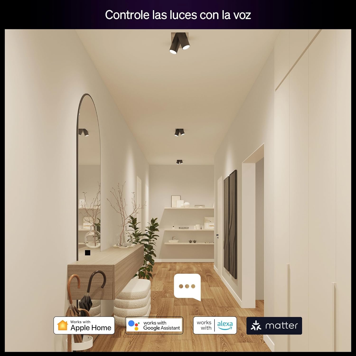 Hue Essential Kit Inicio: Hue Bridge + 3 bombillas led inteligentes GU10 + Smart button, Luz Blanca y Colores, regulable 2200-6500 K, comp. Alexa, Google Assistant, Samsung SmartThings y Apple Home