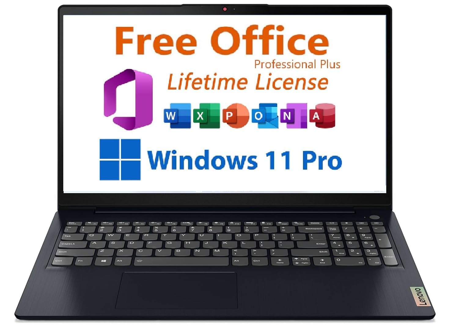 Lenovo IdeaPad 1 15.6" FHD Slim Thin Light Laptop Computer,with Lifetime Office,AMD Ryzen 5 7520U, 8GB LPDDR5,1TB SSD, Windows 11 ProWiFi 6, 9Hr Battery Life,Abyss Blue, Windows 11 Pro