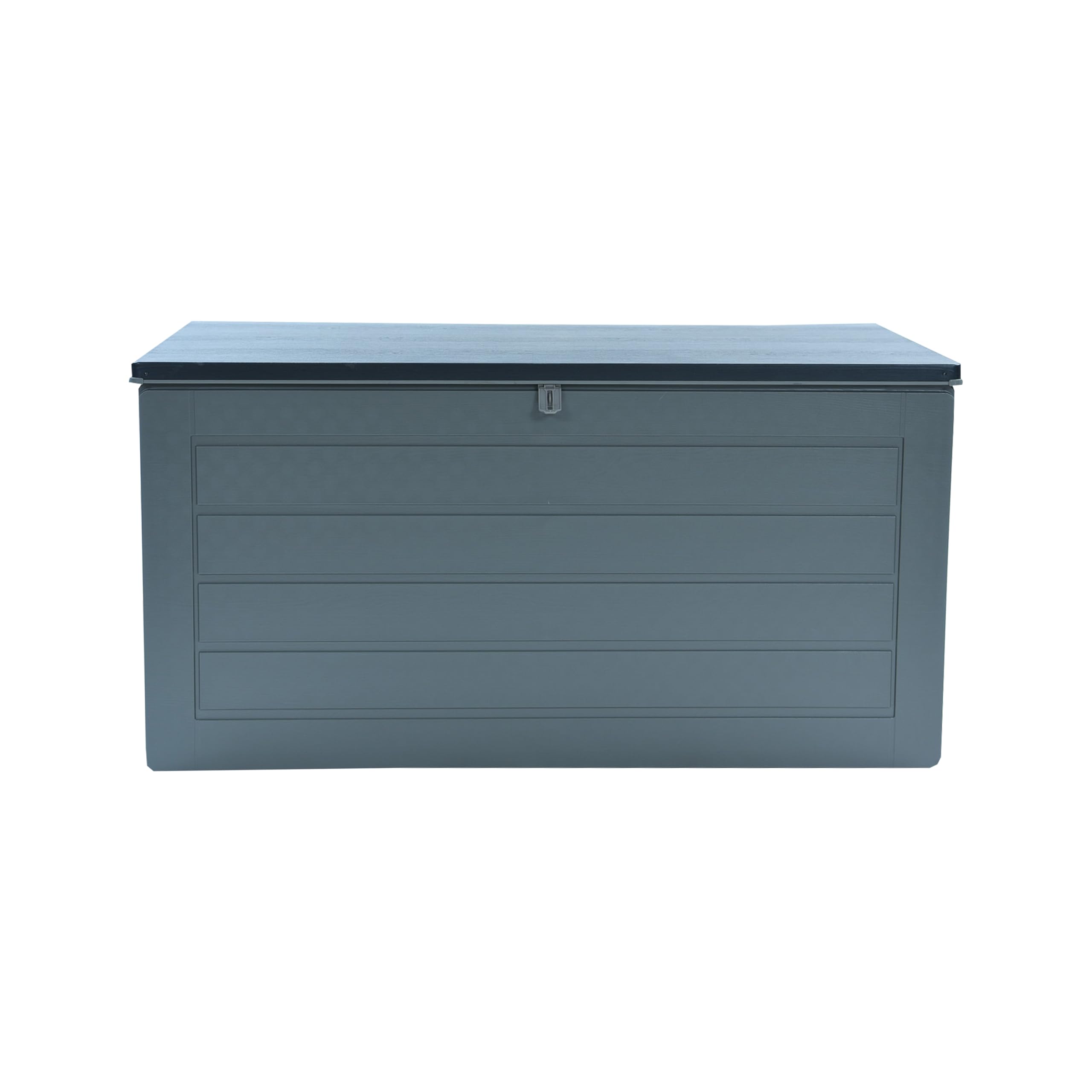Garden Gear Grey Lockable Storage Patio Box with Sit-on Lid Weatherproof Polypropylene Secure Outdoor Seating (680 Litre) — view 4