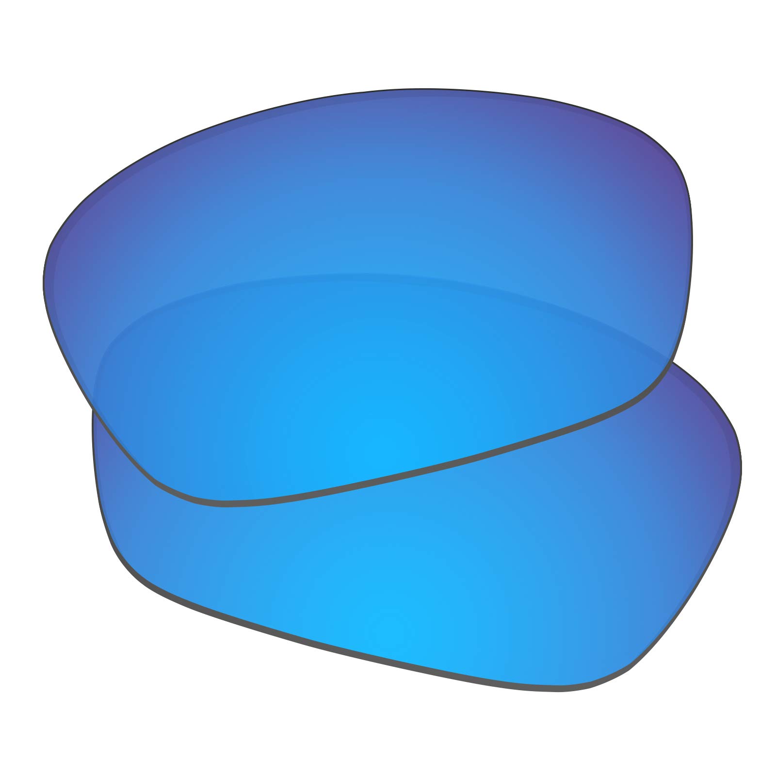 Verres de rechange bleu miroir pour lunettes de soleil Oakley Monster Dog