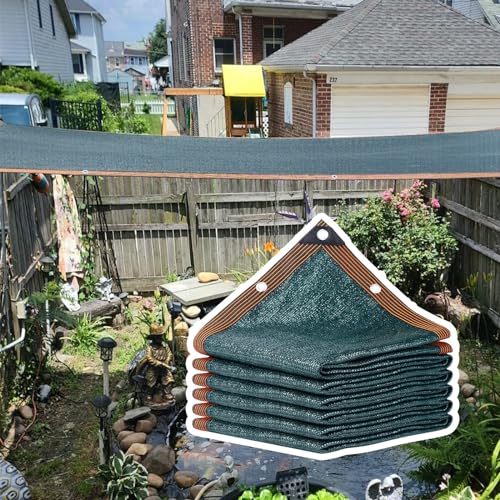 90% Shading Shade Cloth Green Shade Cover 3.3X16.4FT 9.9X23FT 13X49.2FT 19.7X65.6FT 26X32.8FT Sun Shade Net for Plant Covers, Swimming Pools, Patios, and Yards (Size : 19.7x19.7ft)