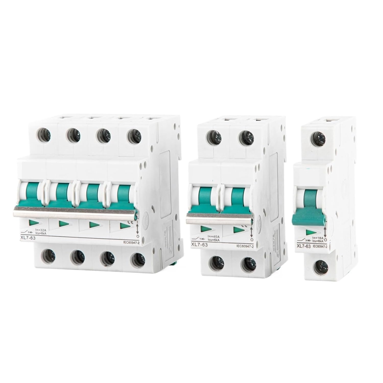 1P 10A, 16A, 20A, 25A, 32A, 40A, 50A, 63A, MCB 250V Circuit Breaker for PV System C Curve Battery Main Switch(20A)