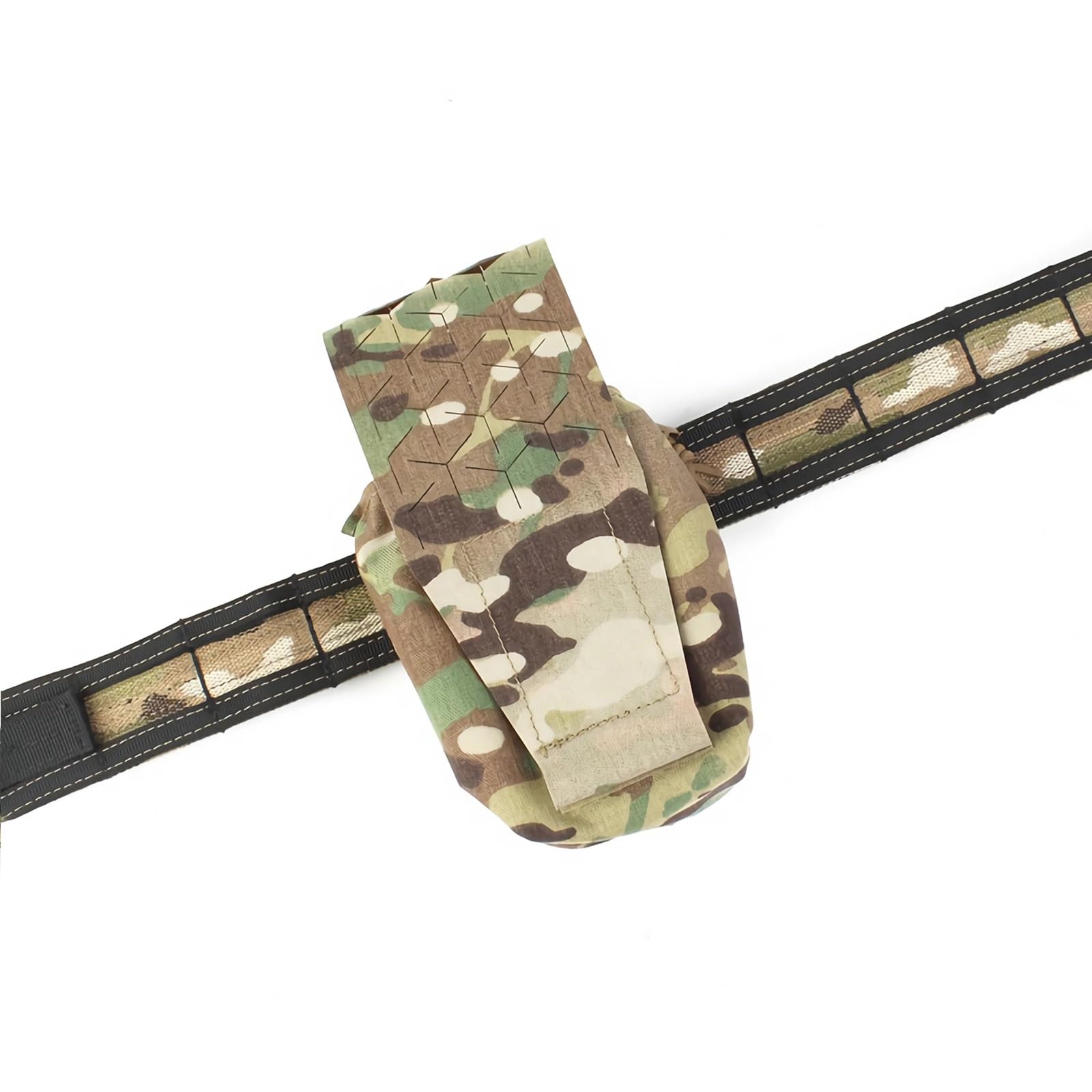 Custodia per Radio MOLLE, Supporto Regolabile per Walkie-talkie | Fibbia a sgancio rapido, Fasce elastiche di ritenzione, Durevole, Leggero, Escursionismo, Campeggio, Airsoft(MC)