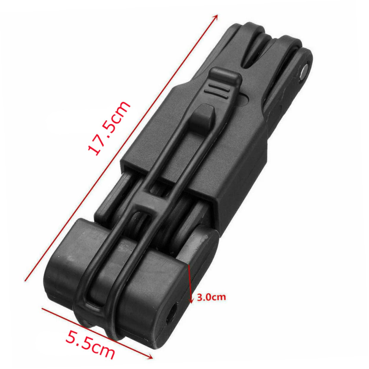 Candado Plegable de Acero para Bicicleta, Antirrobo y Combinación