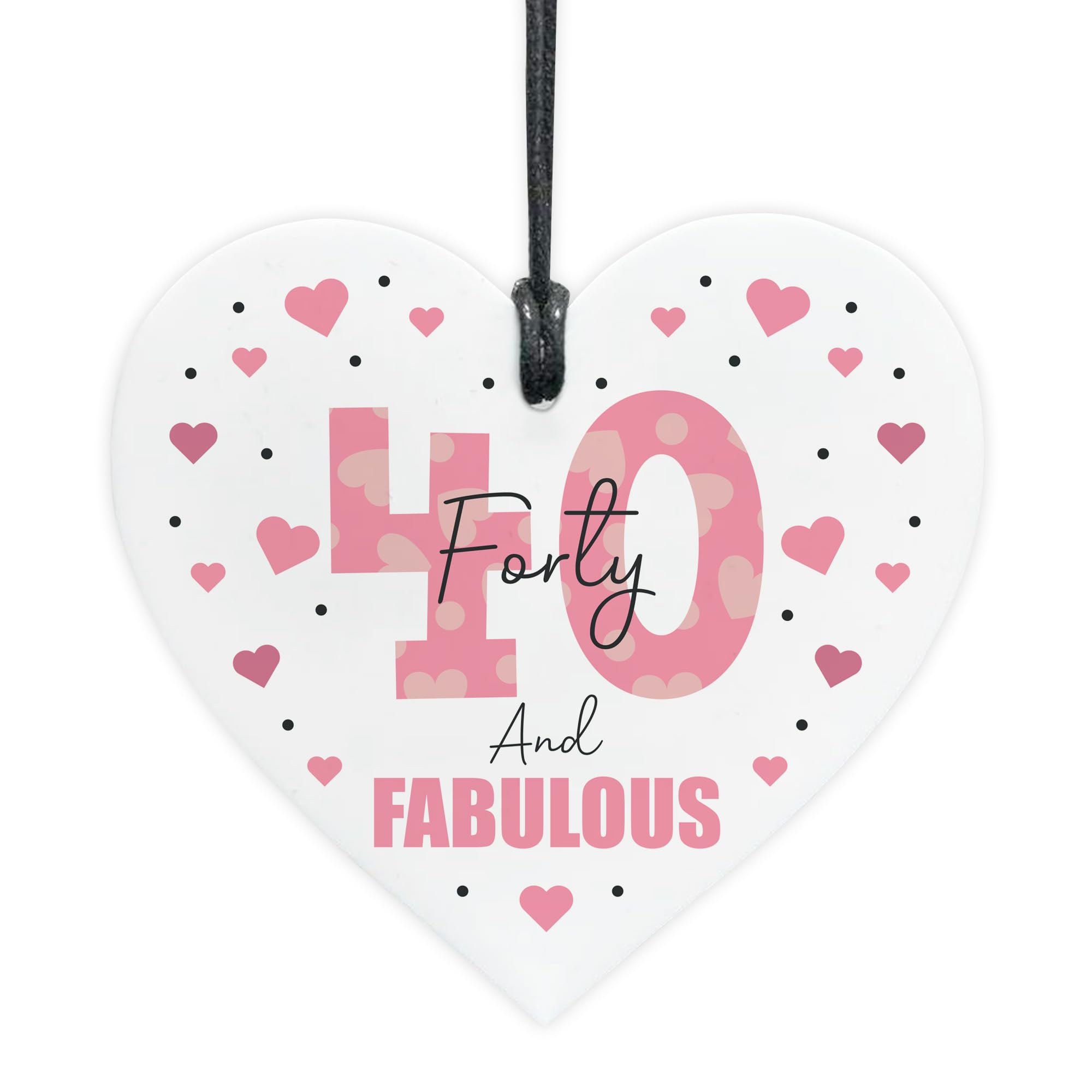 Red Ocean Funny 40th Birthday Gift For Women 40 And Fabulous Gifts For 40th Birthday Mum Daughter Sister Auntie Best Friend Decoration Present Women