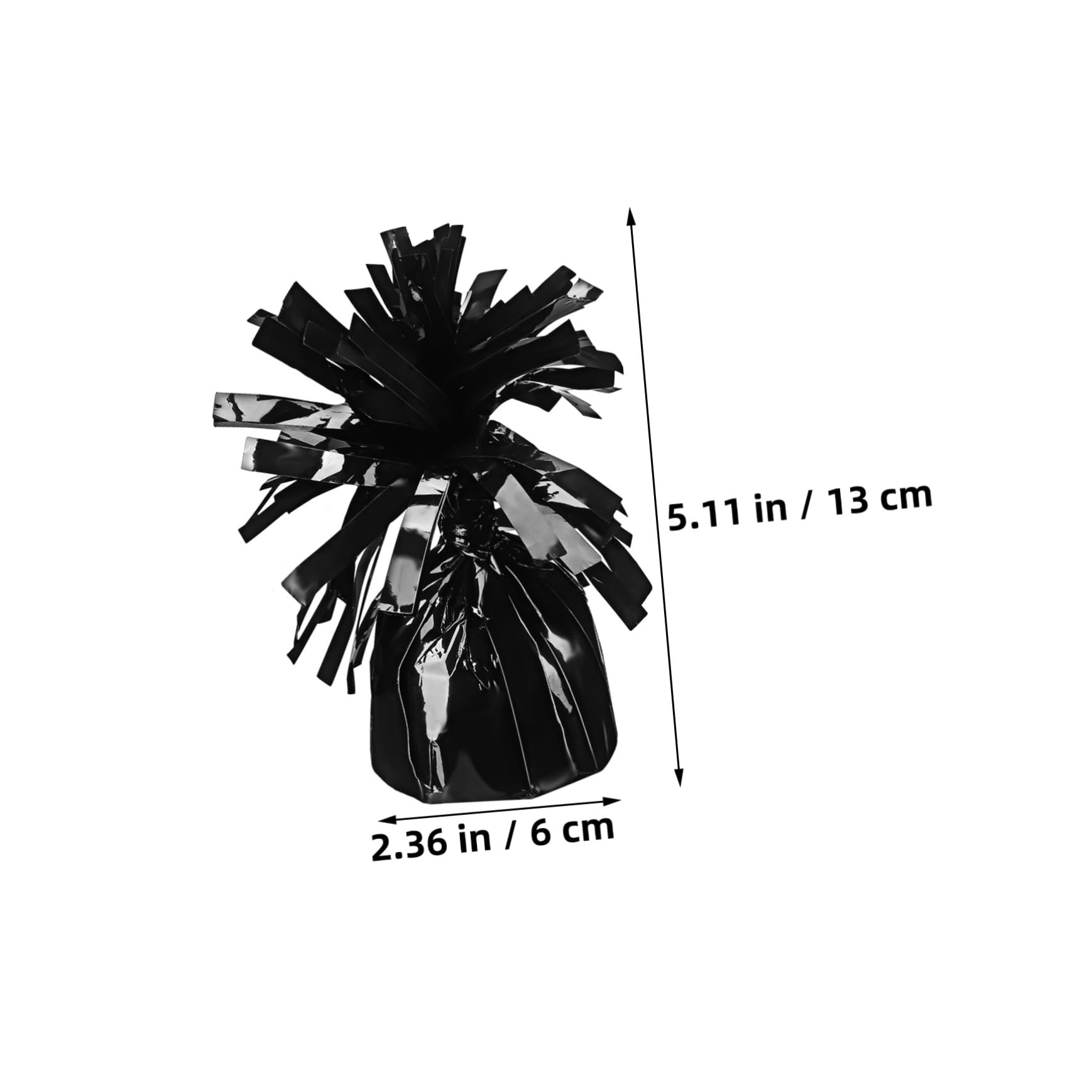 Kit de 8 Poids pour Ballons en Pet Noir Design Unique, Stable et Résistant pour Décoration de Fêtes et Mariages, Accessoires pour Couloirs et Événements