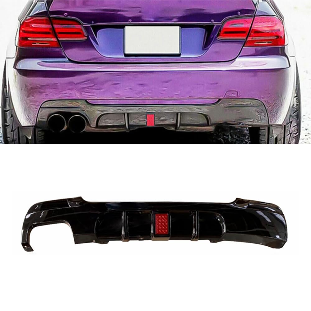 Diffuseur arrière de pare-chocs pour BMW Série 3 M Sport E92 E93 lèvre ABS noir