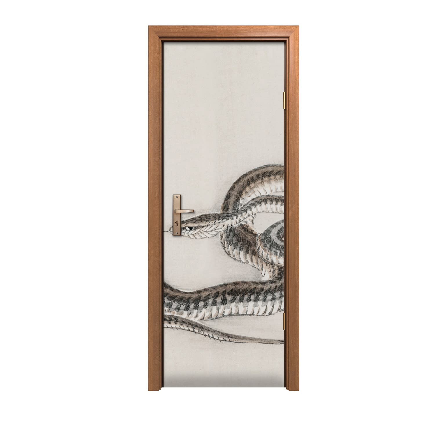 Sticker mural design serpent pour créer une ambiance cabinet de curiosités chez soi