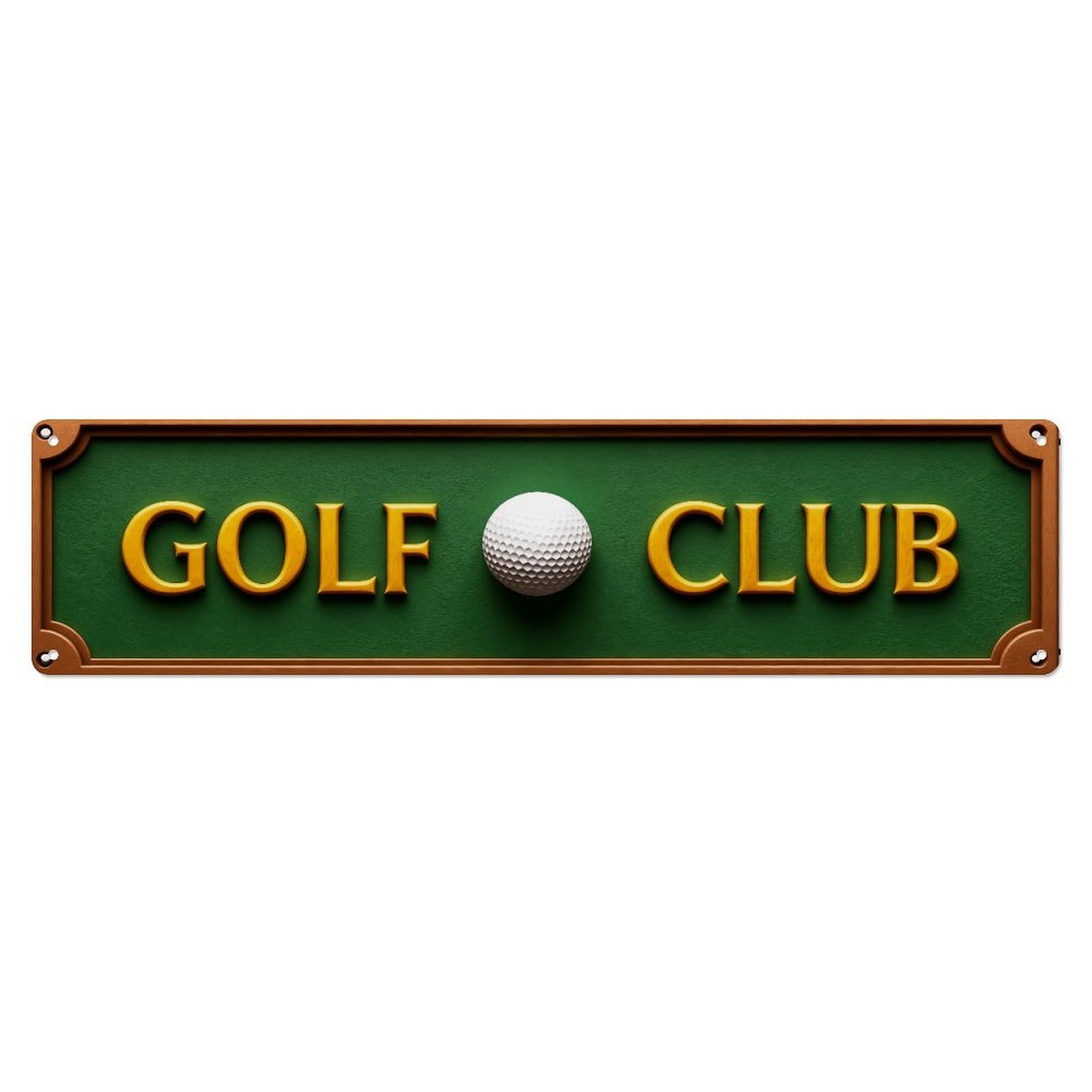Golf Club Sign Design Metal Tin Sign Plaque