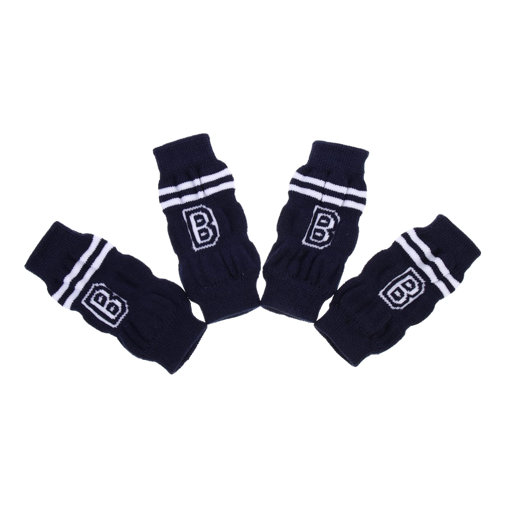 HEMOTON 4Pcs Slip Dog Leg Warmers Cute Cartoon Pet Socks for Indoor Outdoor Use Non Skid Pet Leggings for Walking Running Fits Dogs Weighing