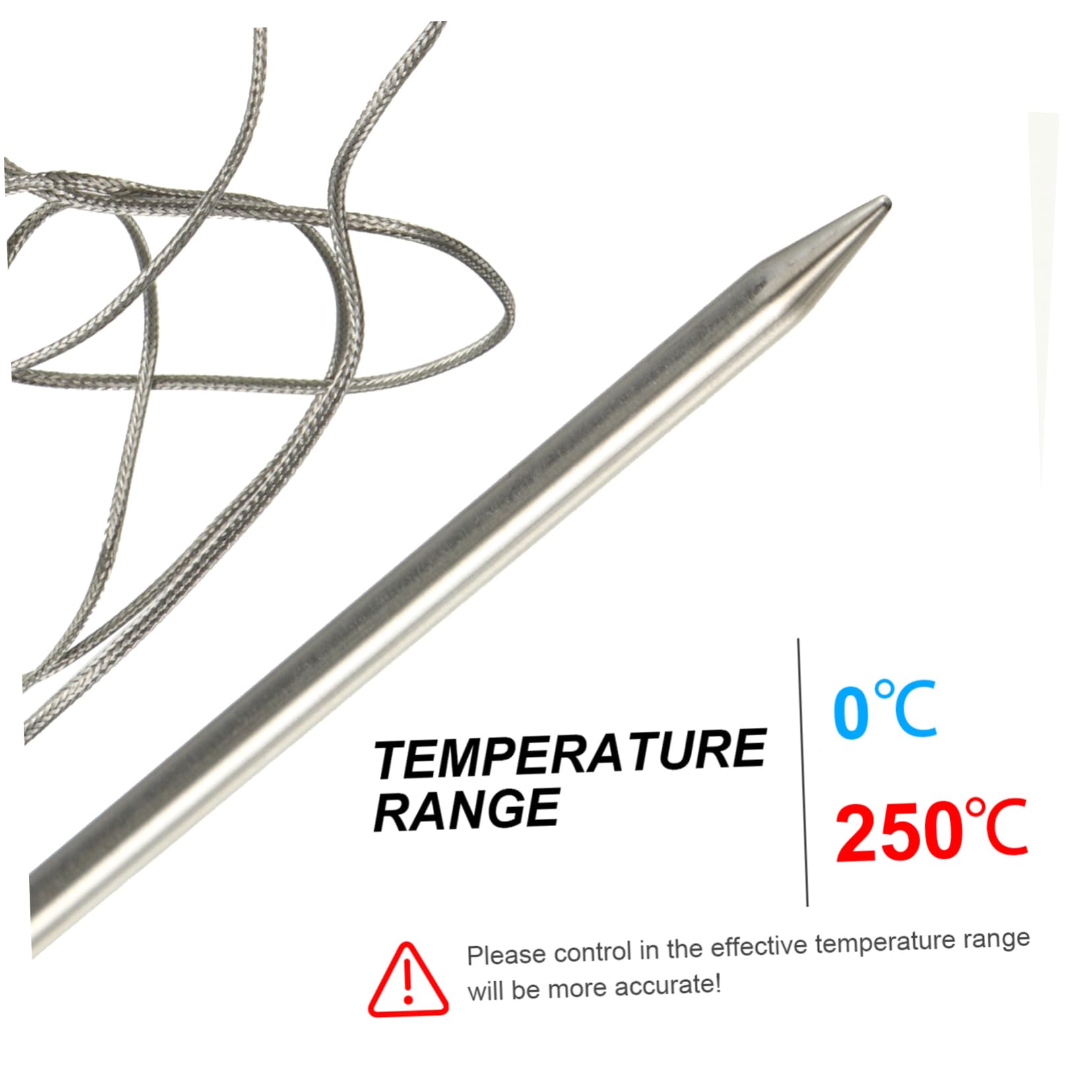 Ciieeo Termometro Wireless Barbecue con Display LED Retroilluminato Istantanea da Timer Allarme e Temperature Preimpostate per Carne Grigliata Portata Metri per Cucina Indoor e Outdoor